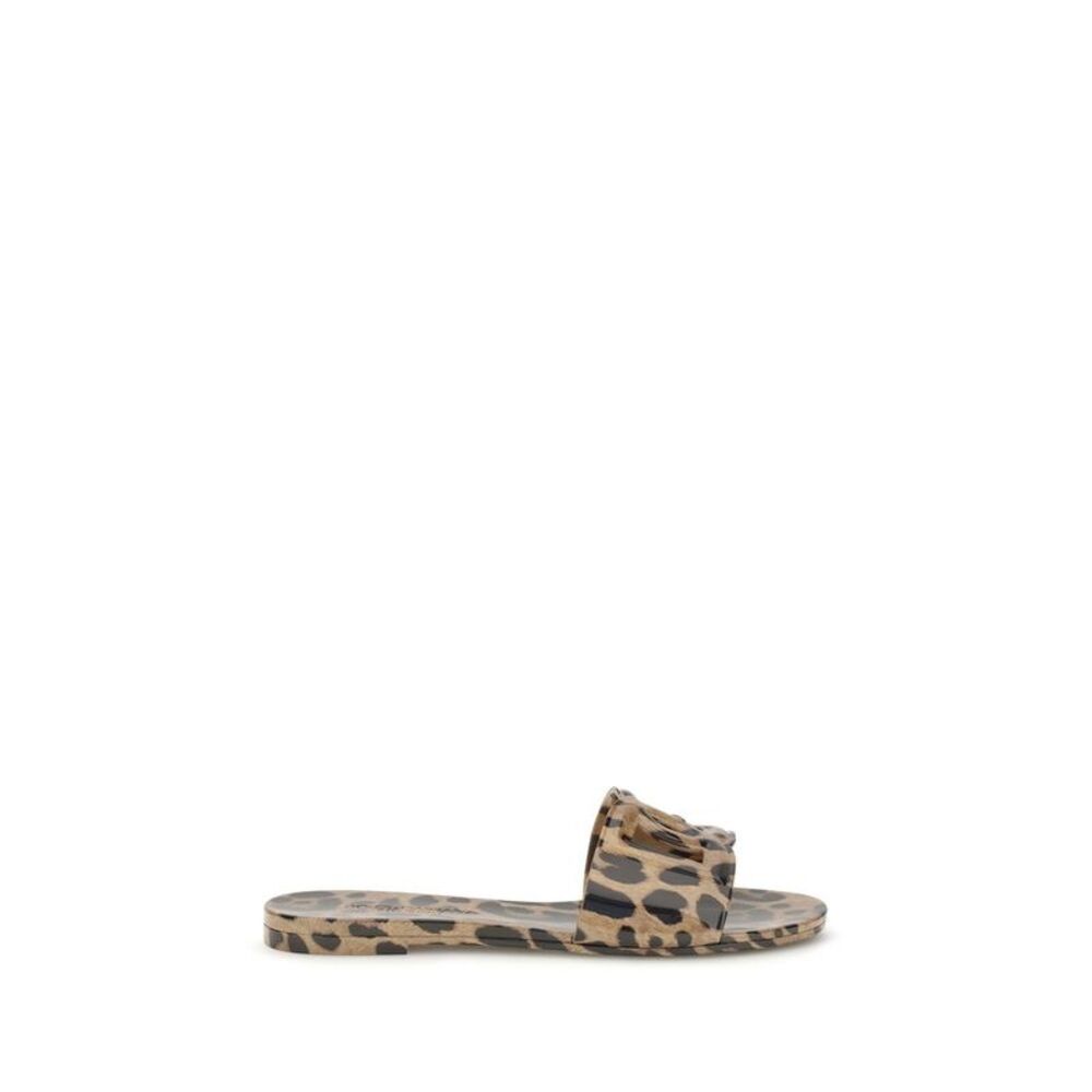 Dolce & Gabbana Multicolor Rubber Flat Women's Sandals